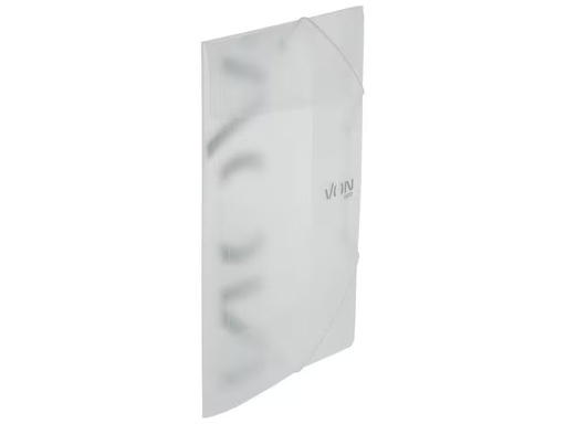 [90326851 1652953] VON Gummibandmappe A4, Weiss, 5 Stück