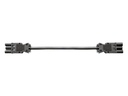 Bachmann Verlängerungskabel GST18i3 - GST18i3, 1 m, Schwarz