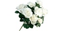 Dekomat AG Kunstblume Rosen Weiss