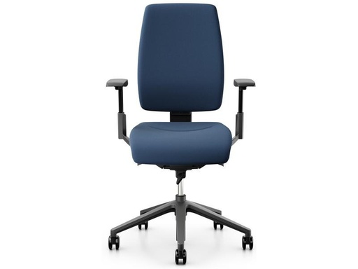 [90327175 1635545] Giroflex Bürostuhl 68 mit Polsterrücken und Armlehnen, Dunkelblau