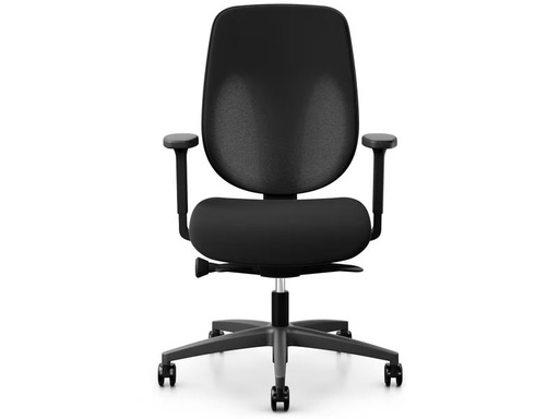 [90327191 1635533] Giroflex Bürostuhl 353 mit Netzrücken und Armlehnen, Schwarz