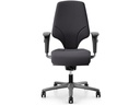 Giroflex Bürostuhl 64 mit Polsterrücken und Armlehnen, Charcoal