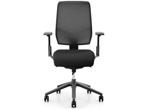 [90327224 1635547] Giroflex Bürostuhl 68 mit Netzrücken und Armlehnen, Schwarz