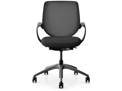 [90327226 1635535] Giroflex Bürostuhl 313 mit Netzrücken und Armlehnen, Schwarz