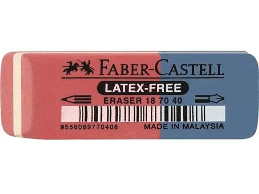 [90327246 1649413] Faber-Castell Radiergummi 7070-40 Blau/Rot