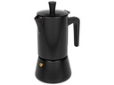 FURBER Espressokocher Chicchi 4 Tassen, Schwarz