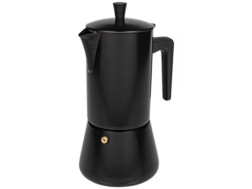 [90327281 1584679] FURBER Espressokocher Chicchi 10 Tassen, Schwarz