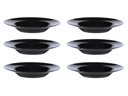 Arcoroc Suppen- & Pastateller Evolution Ø 28.5 cm, 6 Stück, Schwarz