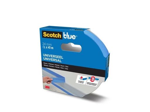 [90327319 1651279] 3M Malerabdeckband ScotchBlue Premium 24 mm x 41 m, Blau