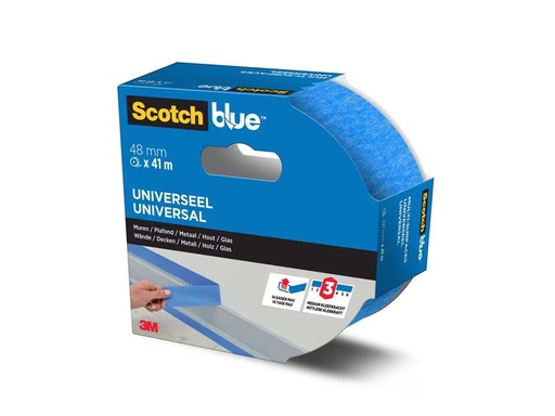 [90327395 1651281] 3M Malerabdeckband ScotchBlue Premium 48 mm x 41 m, Blau