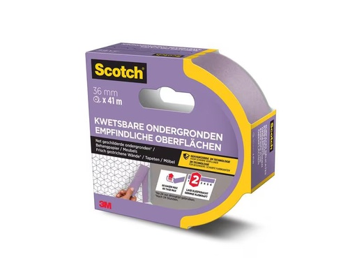 [90327400 1651282] 3M Malerabdeckband Scotch SENSITIVE SURFACE, 36 mm x 41 m, Rosa