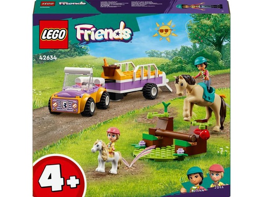 [90327782 1638700] LEGO® Friends Pferde- und Pony-Anhänger 42634