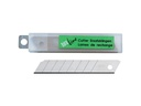 Büroline Ersatzklinge 18 mm, 10  Pack je 10 Klingen, Silber