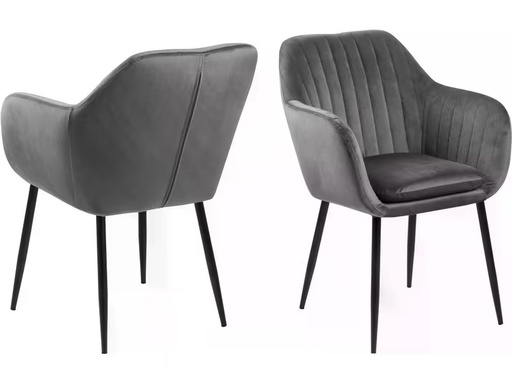 [90327892 1654946] AC Design Stuhl Emilia Dunkelgrau