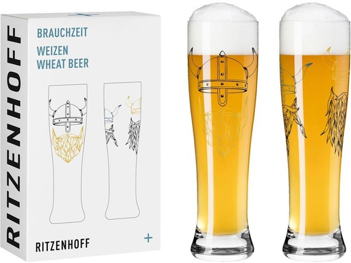 [90327986 1658157] Ritzenhoff Bierglas Brauchzeit No.17 und 18 646 ml, 1 Stück