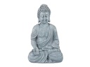 relaxdays Dekofigur Buddha Grau