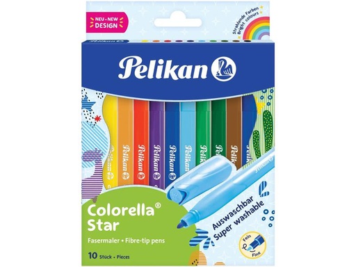[90328258 1496889] Pelikan Filzstift Colorella Star 0.6 mm, 10 Farben