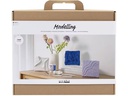 Creativ Company Modellier-Set Wandschmuck Blau/Violett