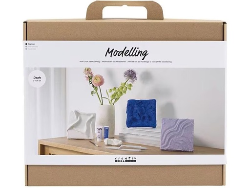 [90328319 1644284] Creativ Company Modellier-Set Wandschmuck Blau/Violett