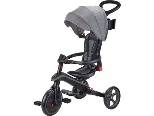 [90328401 1662786] GLOBBER Trike Explorer Foldable 4 in 1, Schwarz/Grau