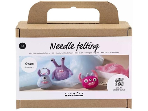 [90328403 1644327] Creativ Company Bastelset Nadelfilzen Monster