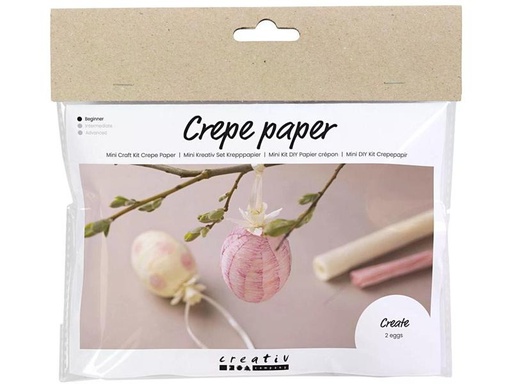 [90328448 1644353] Creativ Company Bastelset Mini Krepppapier Eier