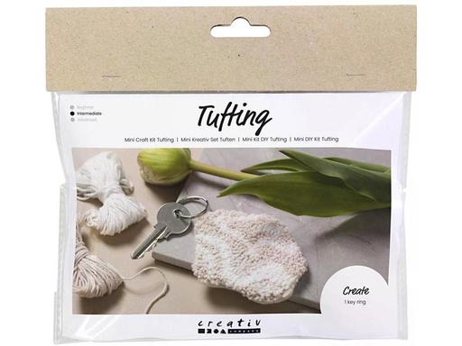 [90328458 1644323] Creativ Company Bastelset Schlüsselring Beige