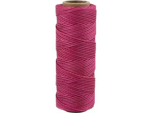 [90328459 1644314] Creativ Company Bambus Kordel 1 mm, 65 m Dunkelpink