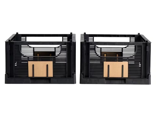 [90328498 1659841] Schou Faltbox Deluxe L 2 Stück, Schwarz