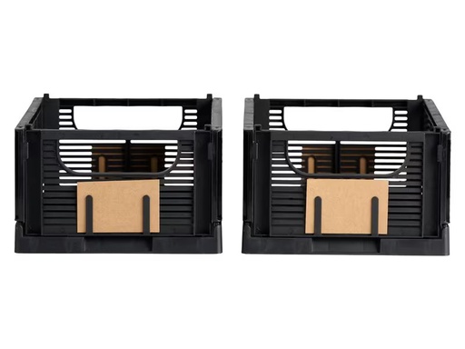 [90328570 1659838] Schou Faltbox Deluxe M 2 Stück, Schwarz