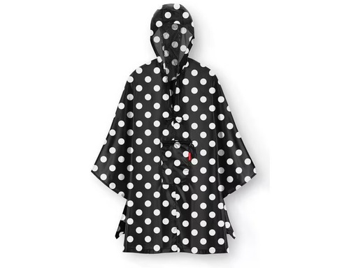 [90329800 1616376] Reisenthel Regenponcho Mini Maxi Dots White
