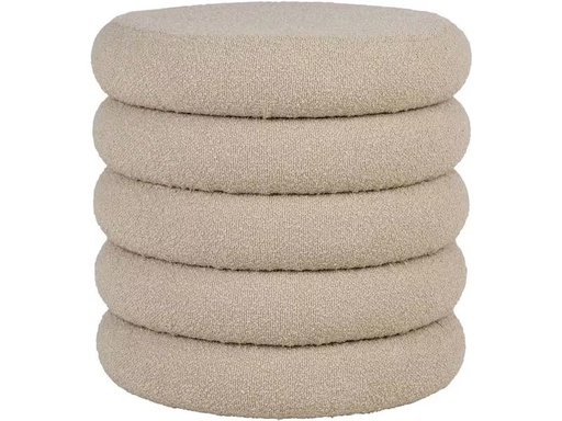 [90329815 1652120] House Nordic Pouf Brooklyn 44 x 44 cm, Beige