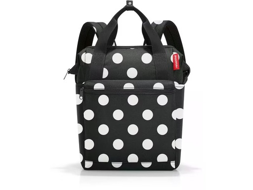 [90329906 1616385] Reisenthel Rucksack Allrounder R Dots White