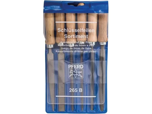 [90330004 1639605] Pferd Schlüsselfeilen-Set 6-tlg. 100 mm Hieb 2, 265 B