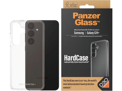 [90330101 1645716] Panzerglass Back Cover HardCase D3O Galaxy S24+ Transparent