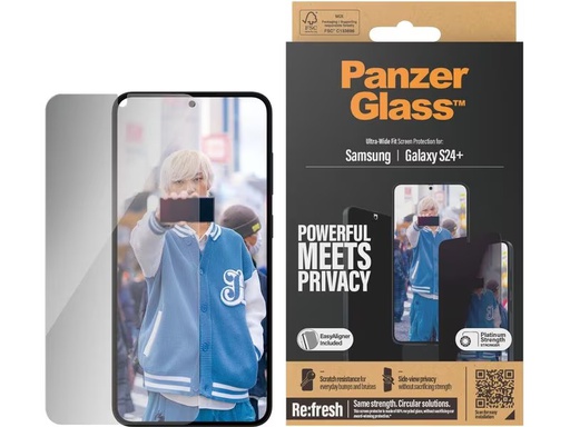 [90330222 1645728] Panzerglass Displayschutz Ultra Wide Fit Privacy Galaxy S24+