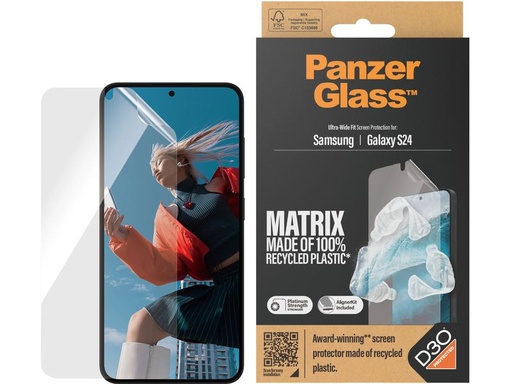 [90330233 1645724] Panzerglass Displayschutz Ultra Wide Fit D3O PET Galaxy S24