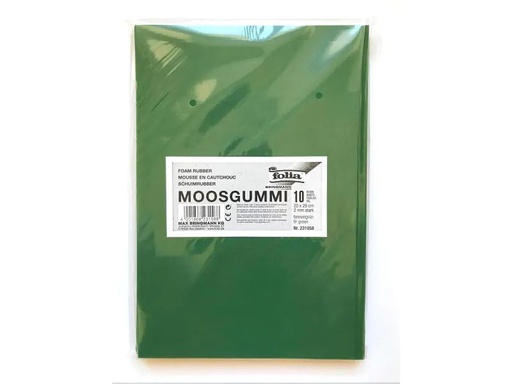 [90053169 599549] Folia Moosgummi-Set 10 Stück, Tannengrün