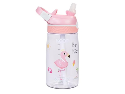 [90330881 1477377] KOOR Trinkflasche Bambini Flamingo 450 ml