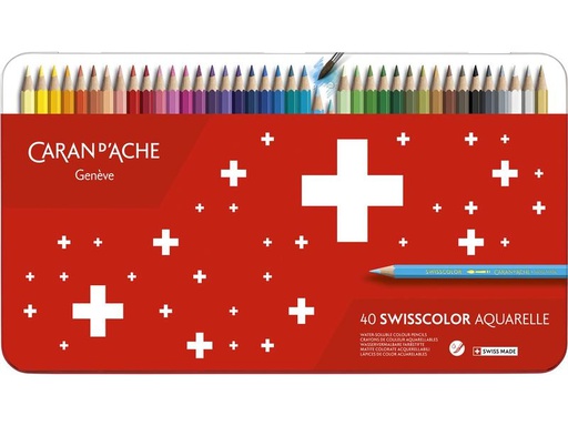 [90330884 1617582] Caran d'Ache Aquarellfarbstifte Swisscolor 40 Stück