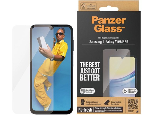 [90330930 1657695] Panzerglass Displayschutz Ultra wide Fit Galaxy A15 / A15 5G