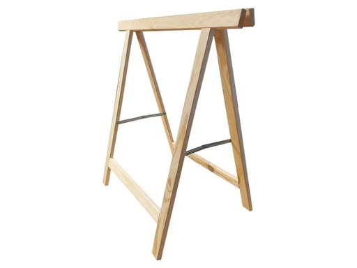 [90330943 1654847] Holz Zollhaus Bockleiter aus Fichte 75 x 75 cm, Naturfarben