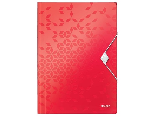 [90330954 1664695] Leitz Gummibandmappe WOW A4, Rot