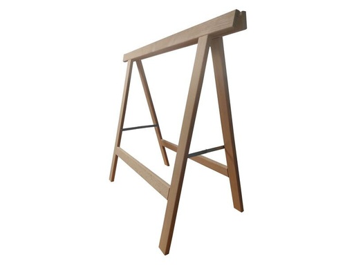 [90330984 1654849] Holz Zollhaus Bockleiter aus Buche 90 x 80 cm, Naturfarben