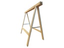 Holz Zollhaus Bockleiter aus Tanne 90 x 80 cm, Naturfarben