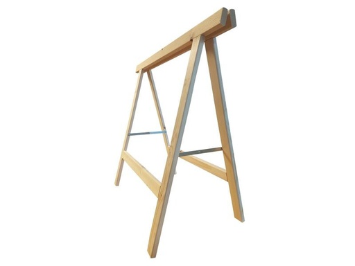 [90331072 1654850] Holz Zollhaus Bockleiter aus Tanne 90 x 80 cm, Naturfarben