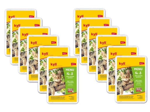 [90331461 560760] kyli Nassfutter Adult Sensitive, Menu Nr. 3, 12 x 100 g