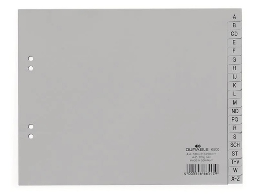 [90053284 750160] DURABLE Register A4 A-Z