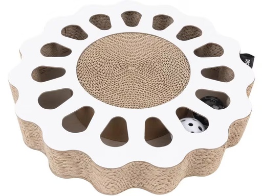 [90331501 1650628] District 70 Katzen-Spielzeug Spielboard Sunny White, 32 x 32 x 6 cm