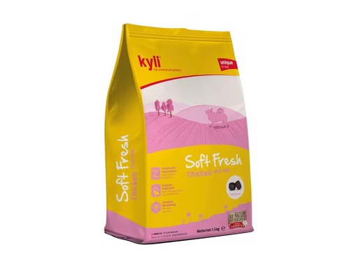 [90331529 548334] kyli Halbfeuchtfutter Soft Fresh Chicken Adult mini, 1.5 kg